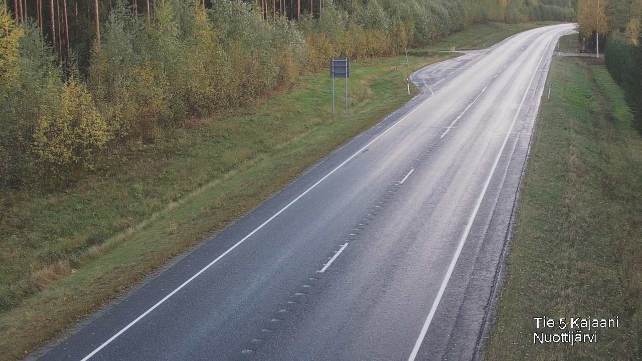 Weather Camera Image Road 5 Kajaani, Nuottijärvi, Kajaani, Kainuu