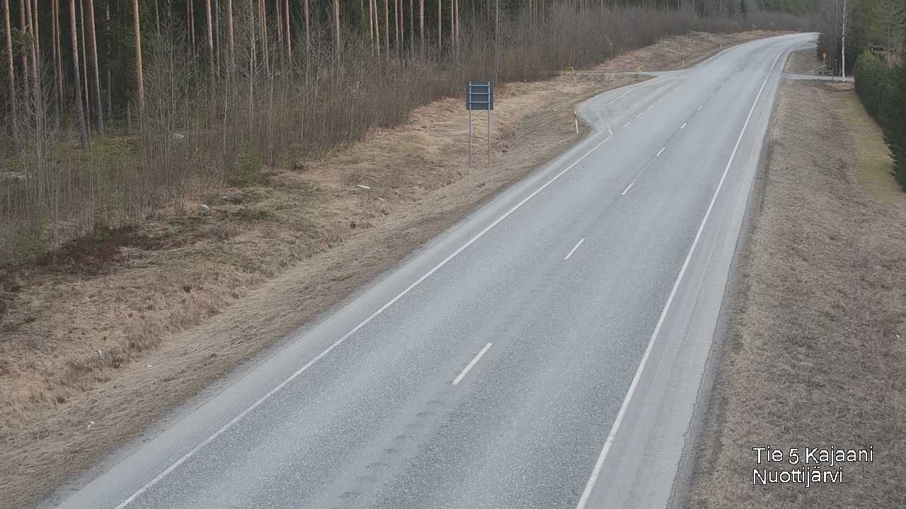 Weather Camera Image Road 5 Kajaani, Nuottijärvi, Kajaani, Kainuu