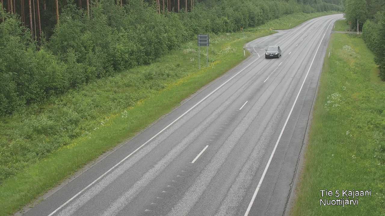 Weather Camera Image Väg 5 Kajaani, Nuottijärvi, Kajaani, Kainuu