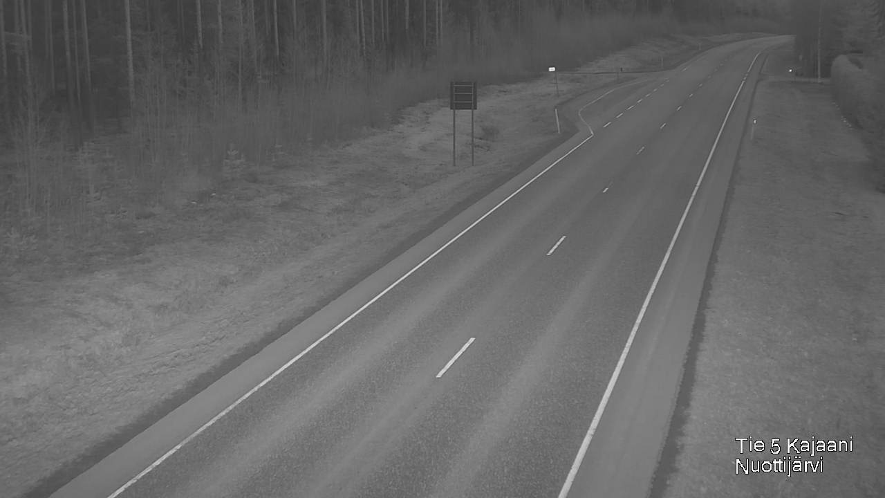 Weather Camera Image Road 5 Kajaani, Nuottijärvi, Kajaani, Kainuu