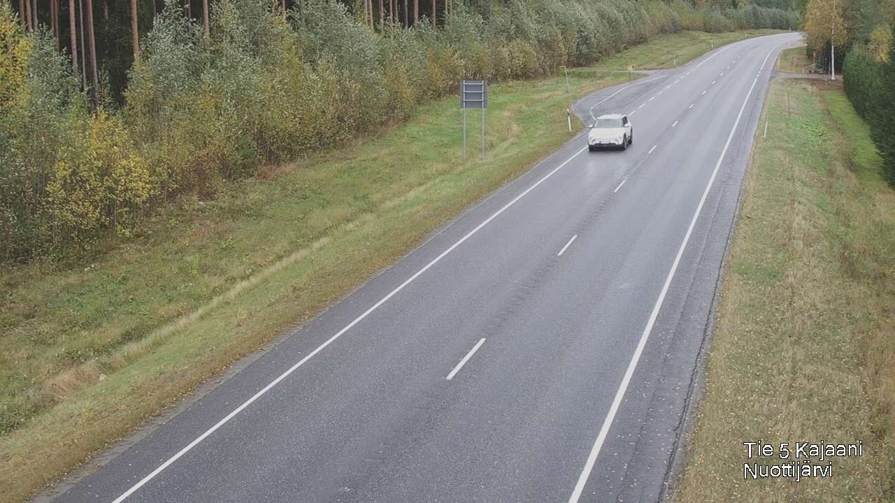 Weather Camera Image Road 5 Kajaani, Nuottijärvi, Kajaani, Kainuu