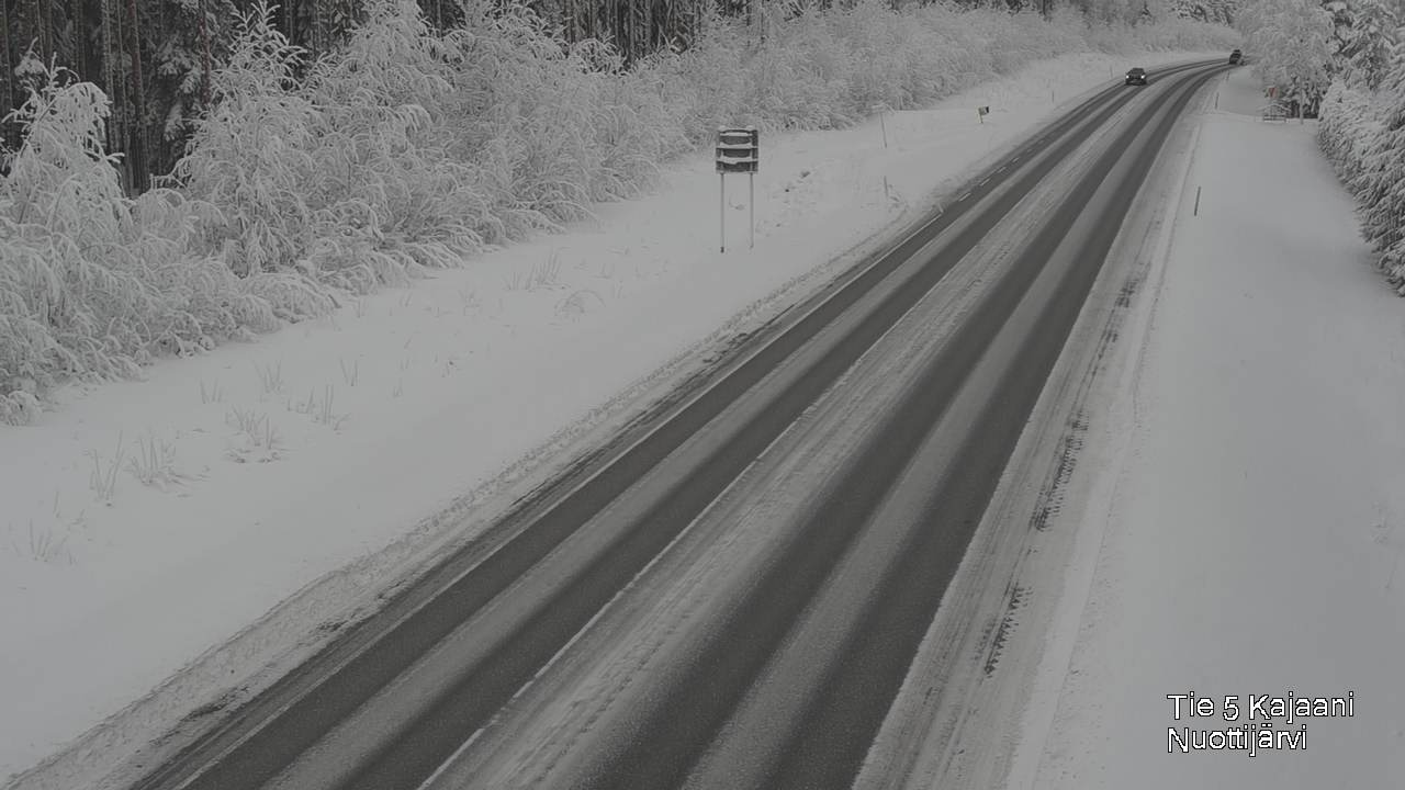 Weather Camera Image Väg 5 Kajaani, Nuottijärvi, Kajaani, Kainuu