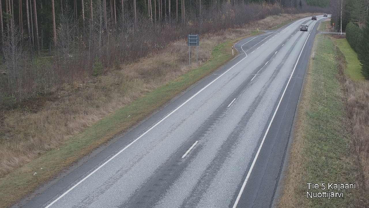 Weather Camera Image Väg 5 Kajaani, Nuottijärvi, Kajaani, Kainuu
