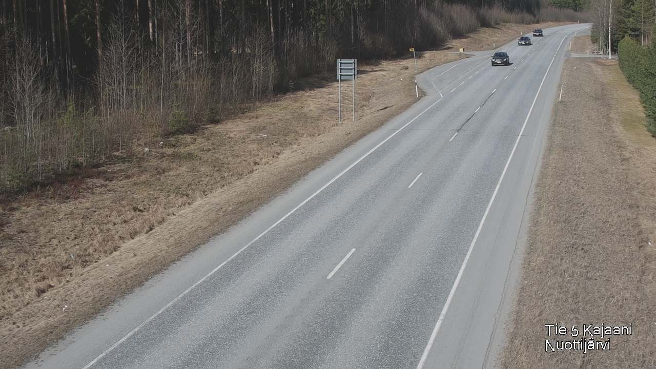 Weather Camera Image Väg 5 Kajaani, Nuottijärvi, Kajaani, Kainuu