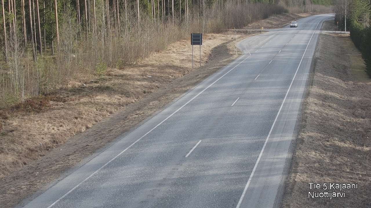 Weather Camera Image Road 5 Kajaani, Nuottijärvi, Kajaani, Kainuu