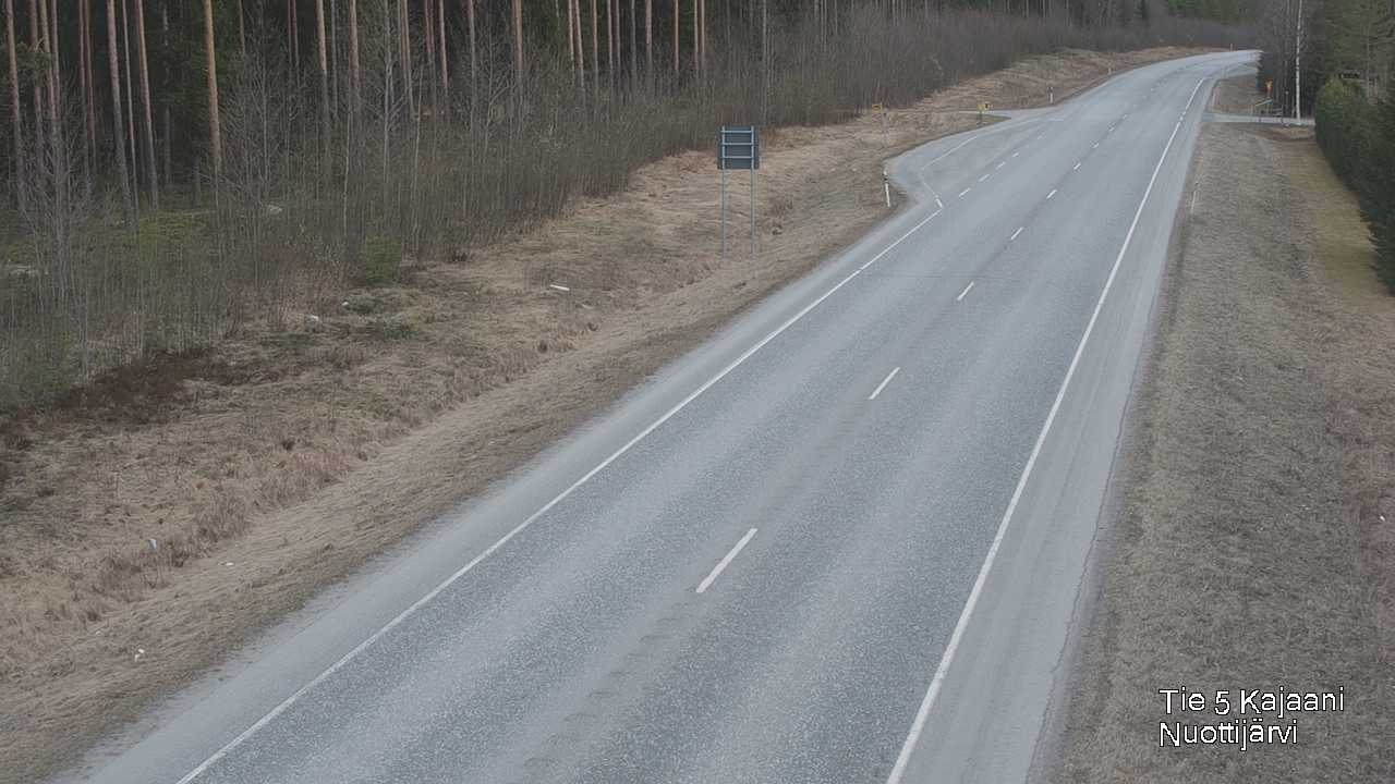 Weather Camera Image Road 5 Kajaani, Nuottijärvi, Kajaani, Kainuu