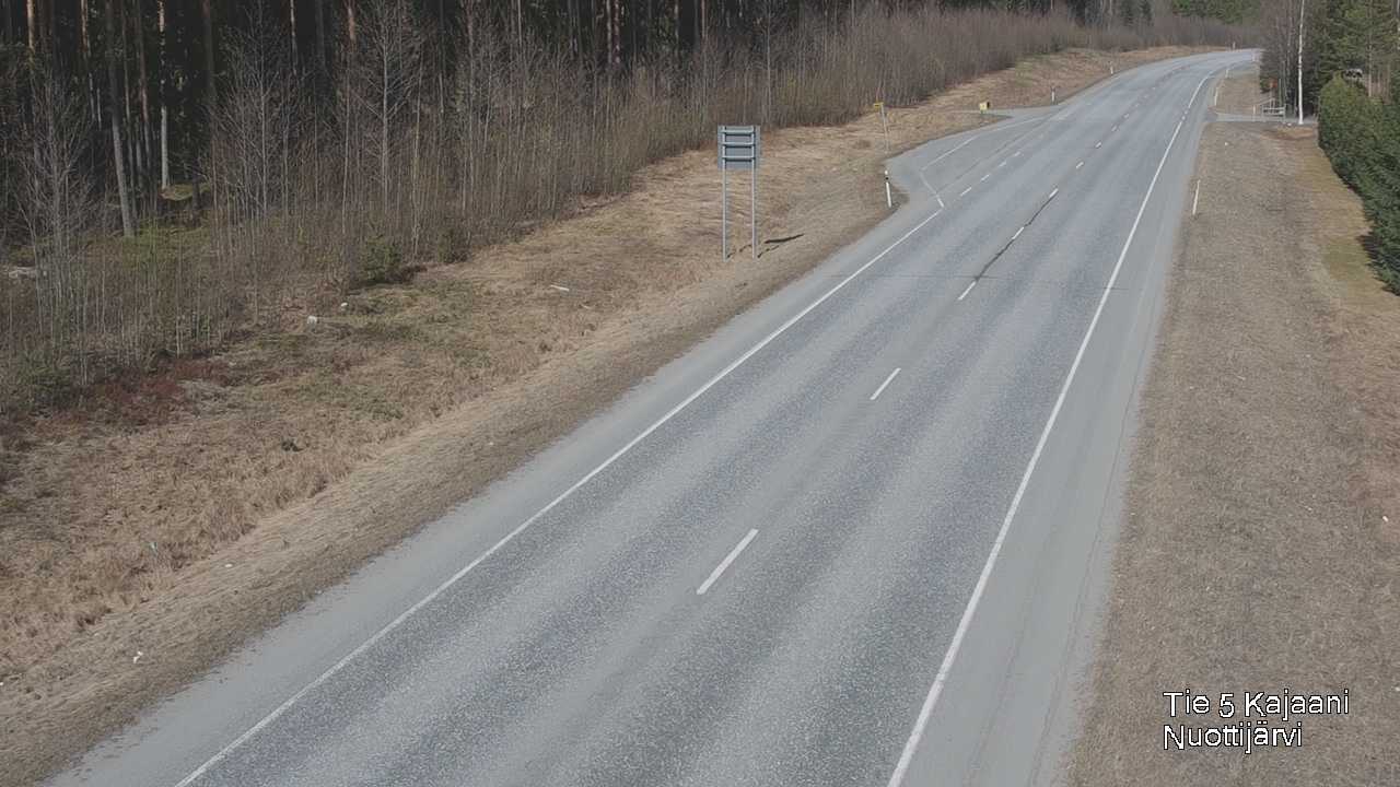 Weather Camera Image Väg 5 Kajaani, Nuottijärvi, Kajaani, Kainuu
