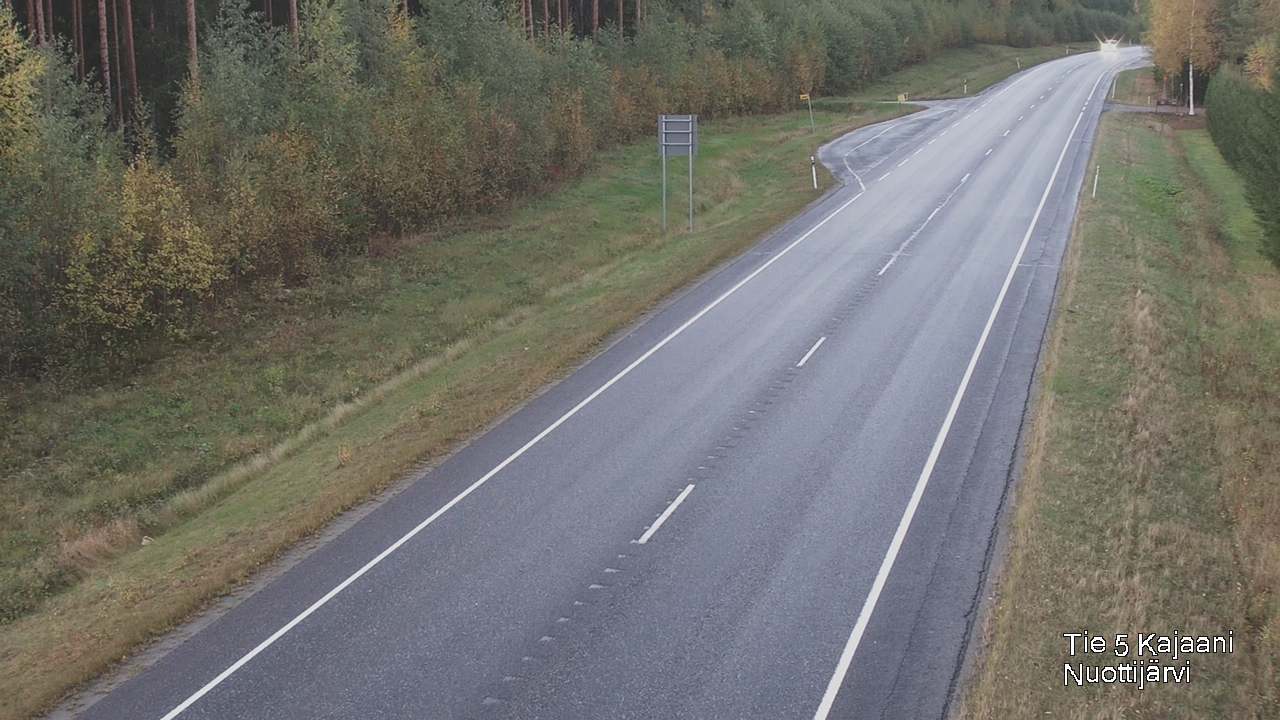 Kelikamerat Kuva Tie 5 Kajaani, Nuottijärvi, Kajaani, Kainuu