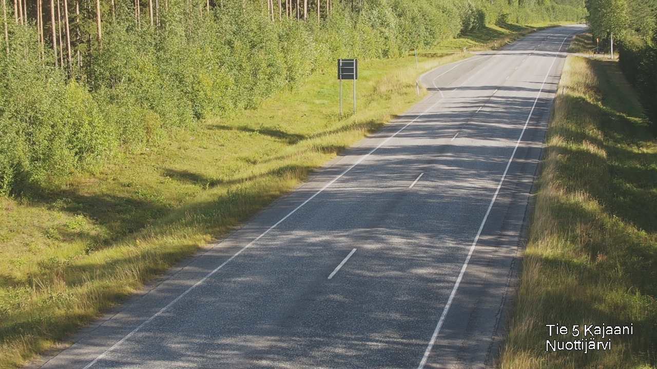 Weather Camera Image Road 5 Kajaani, Nuottijärvi, Kajaani, Kainuu