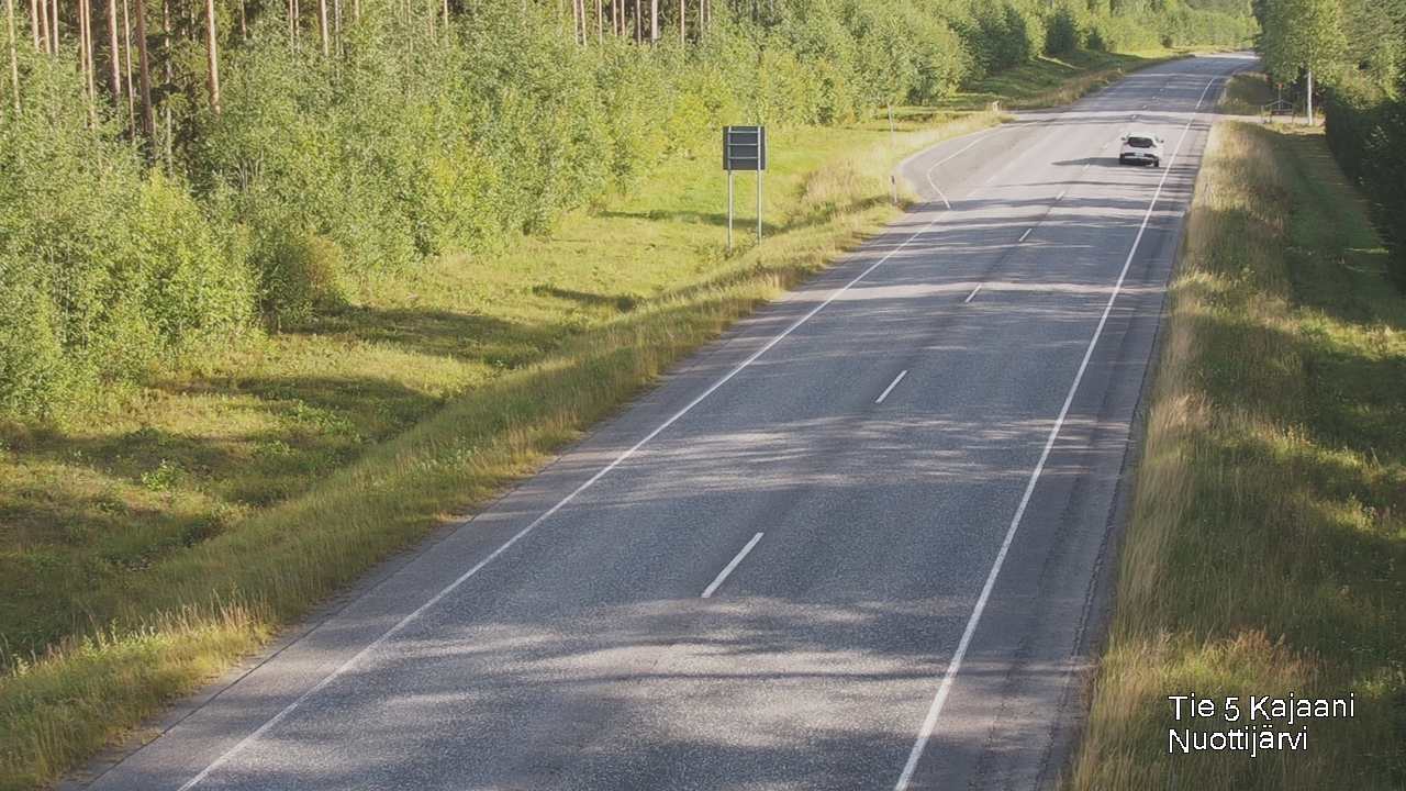 Weather Camera Image Road 5 Kajaani, Nuottijärvi, Kajaani, Kainuu