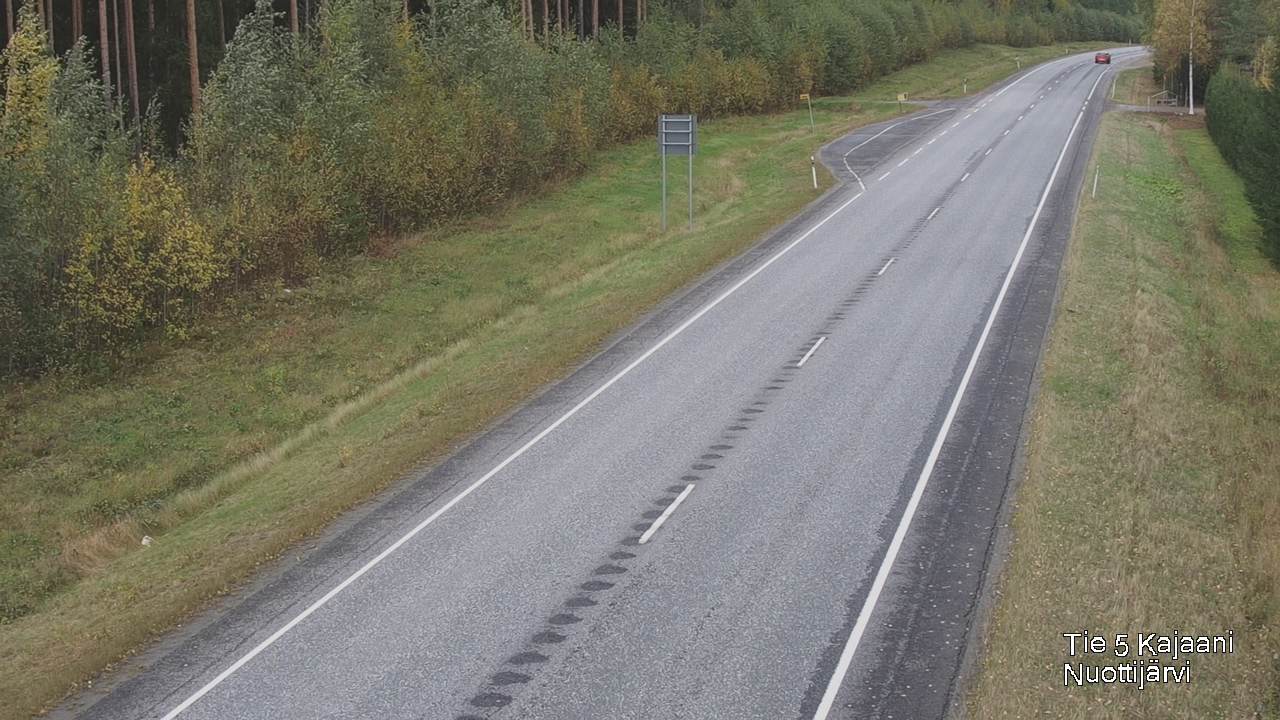 Weather Camera Image Väg 5 Kajaani, Nuottijärvi, Kajaani, Kainuu