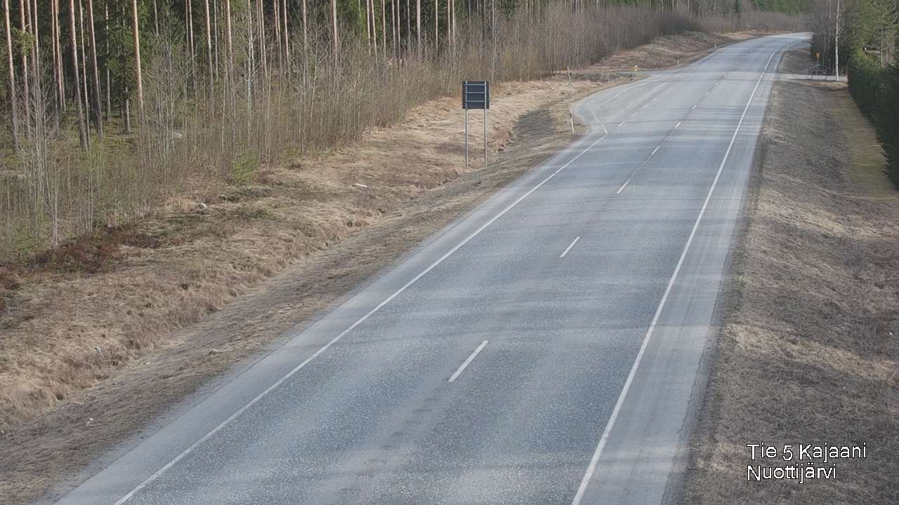 Weather Camera Image Road 5 Kajaani, Nuottijärvi, Kajaani, Kainuu