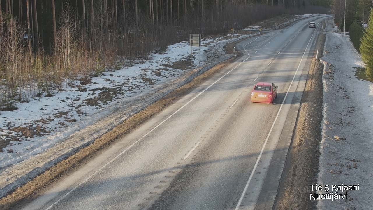 Weather Camera Image Road 5 Kajaani, Nuottijärvi, Kajaani, Kainuu
