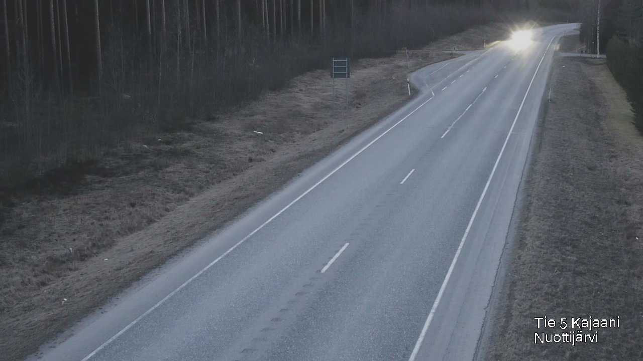 Weather Camera Image Väg 5 Kajaani, Nuottijärvi, Kajaani, Kainuu