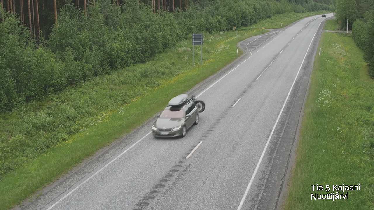 Weather Camera Image Väg 5 Kajaani, Nuottijärvi, Kajaani, Kainuu