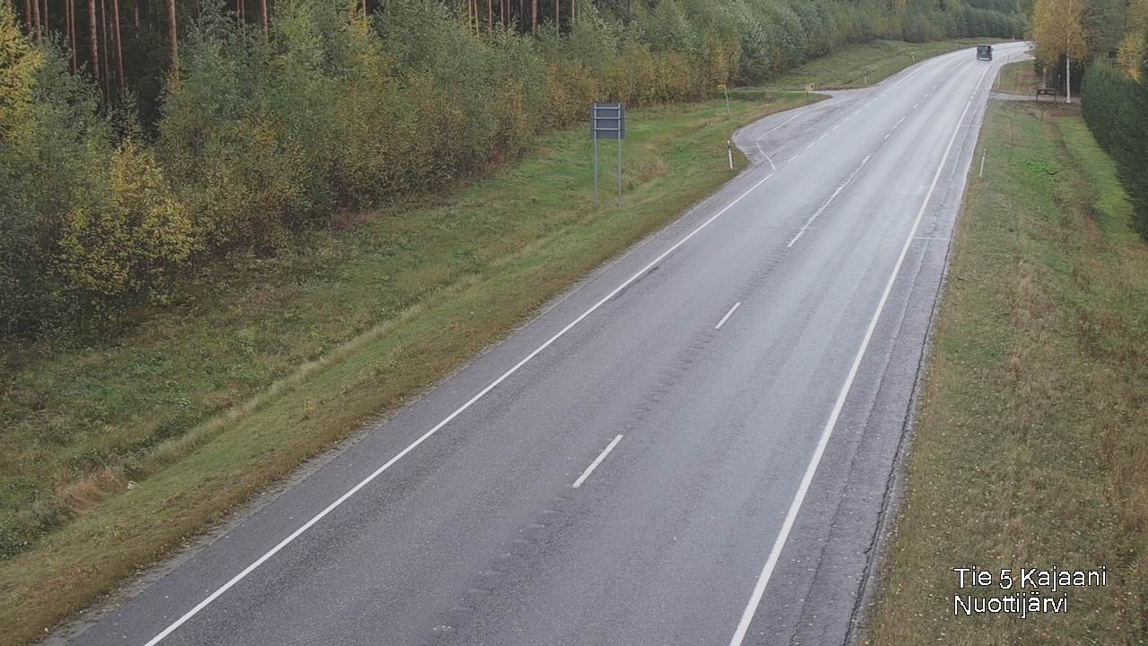 Weather Camera Image Road 5 Kajaani, Nuottijärvi, Kajaani, Kainuu