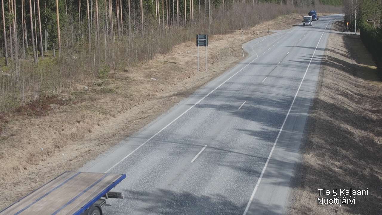 Weather Camera Image Väg 5 Kajaani, Nuottijärvi, Kajaani, Kainuu