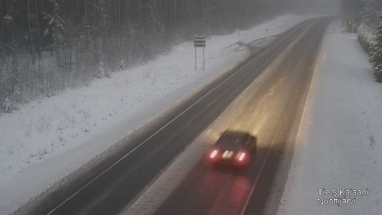 Weather Camera Image Väg 5 Kajaani, Nuottijärvi, Kajaani, Kainuu