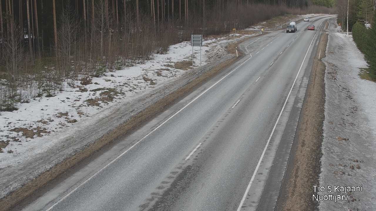 Weather Camera Image Road 5 Kajaani, Nuottijärvi, Kajaani, Kainuu