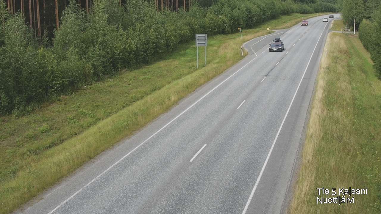 Weather Camera Image Road 5 Kajaani, Nuottijärvi, Kajaani, Kainuu