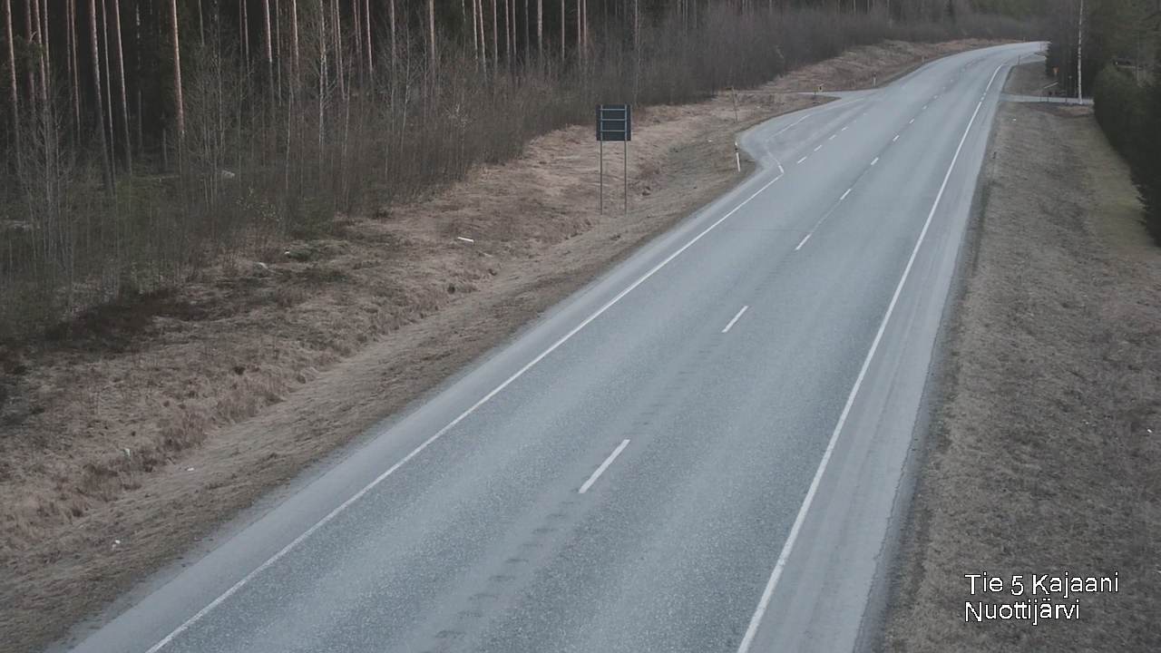 Weather Camera Image Road 5 Kajaani, Nuottijärvi, Kajaani, Kainuu