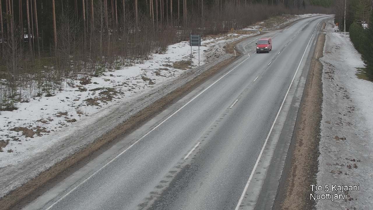 Weather Camera Image Road 5 Kajaani, Nuottijärvi, Kajaani, Kainuu