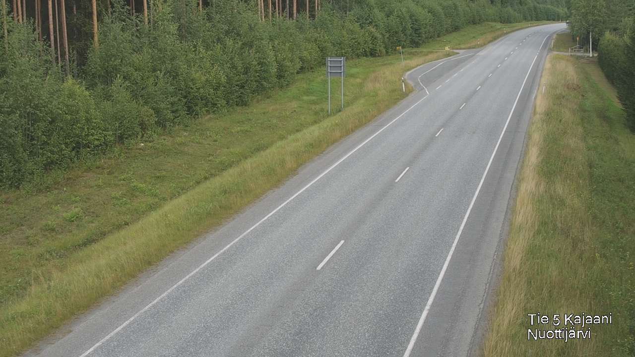 Weather Camera Image Road 5 Kajaani, Nuottijärvi, Kajaani, Kainuu