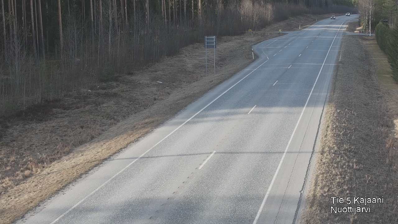 Weather Camera Image Väg 5 Kajaani, Nuottijärvi, Kajaani, Kainuu