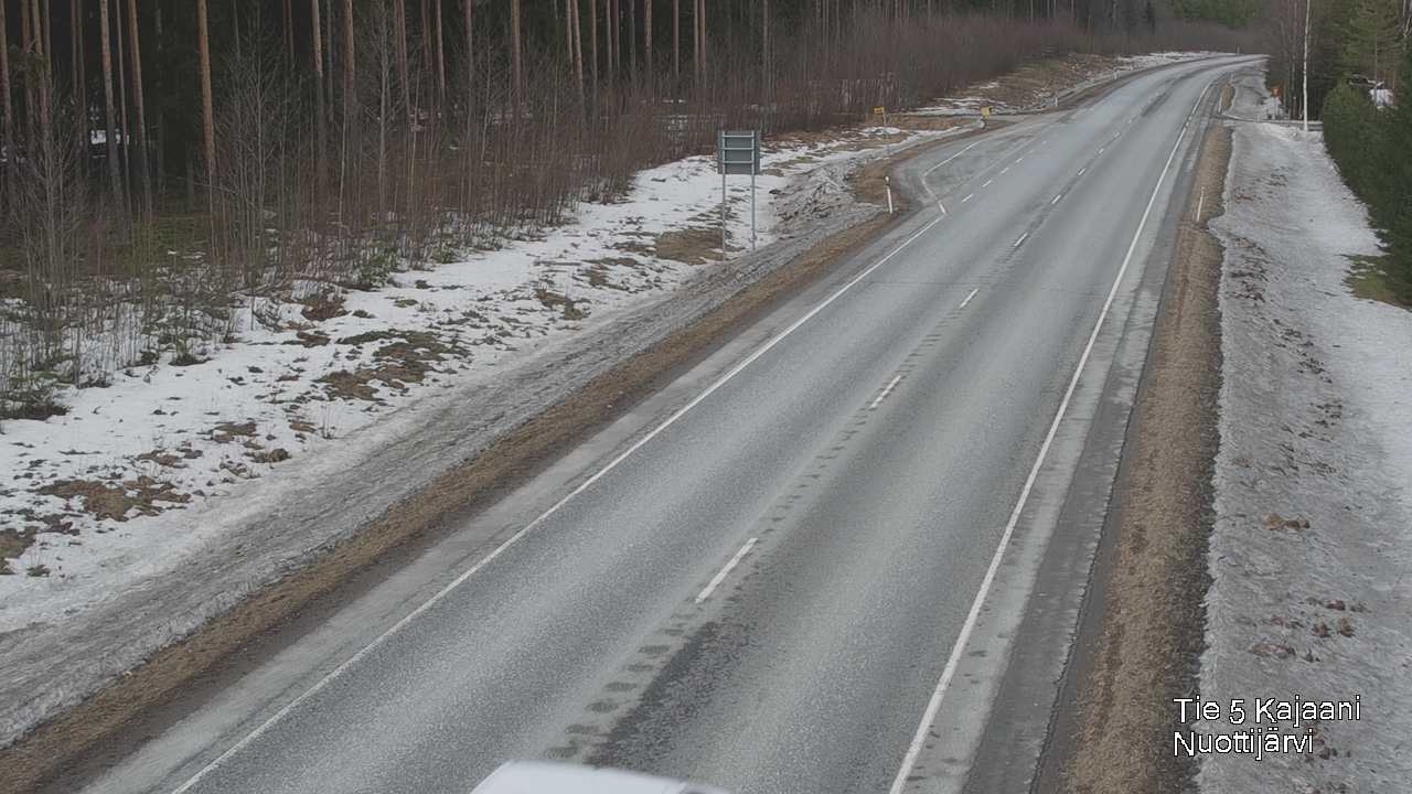 Weather Camera Image Road 5 Kajaani, Nuottijärvi, Kajaani, Kainuu