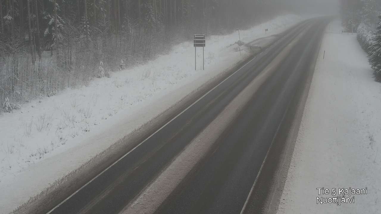 Weather Camera Image Väg 5 Kajaani, Nuottijärvi, Kajaani, Kainuu