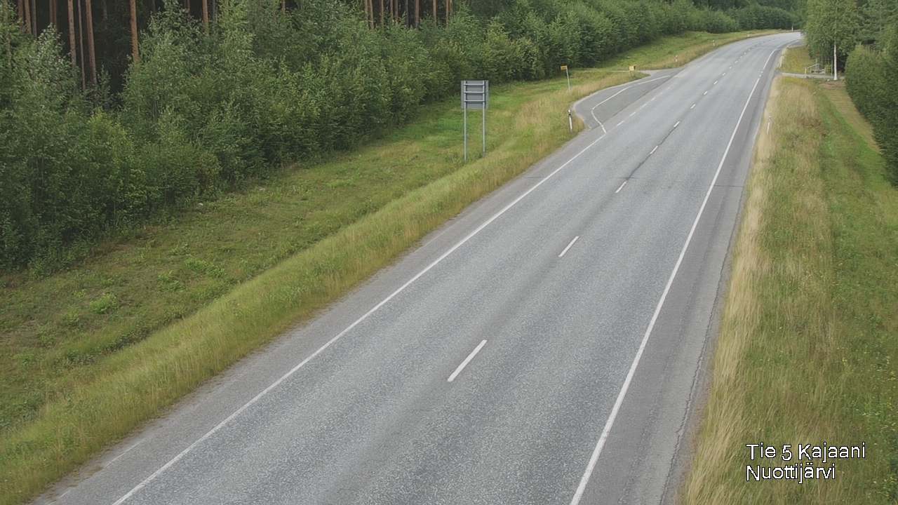 Weather Camera Image Road 5 Kajaani, Nuottijärvi, Kajaani, Kainuu