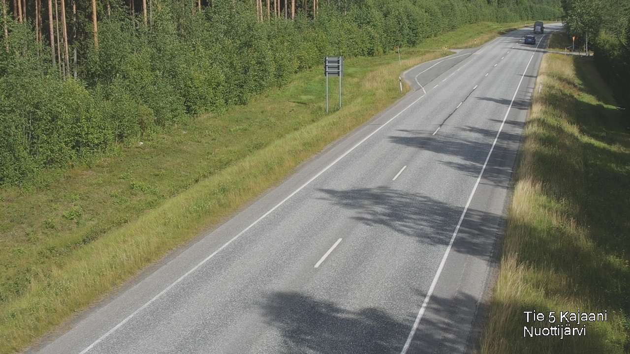 Weather Camera Image Road 5 Kajaani, Nuottijärvi, Kajaani, Kainuu