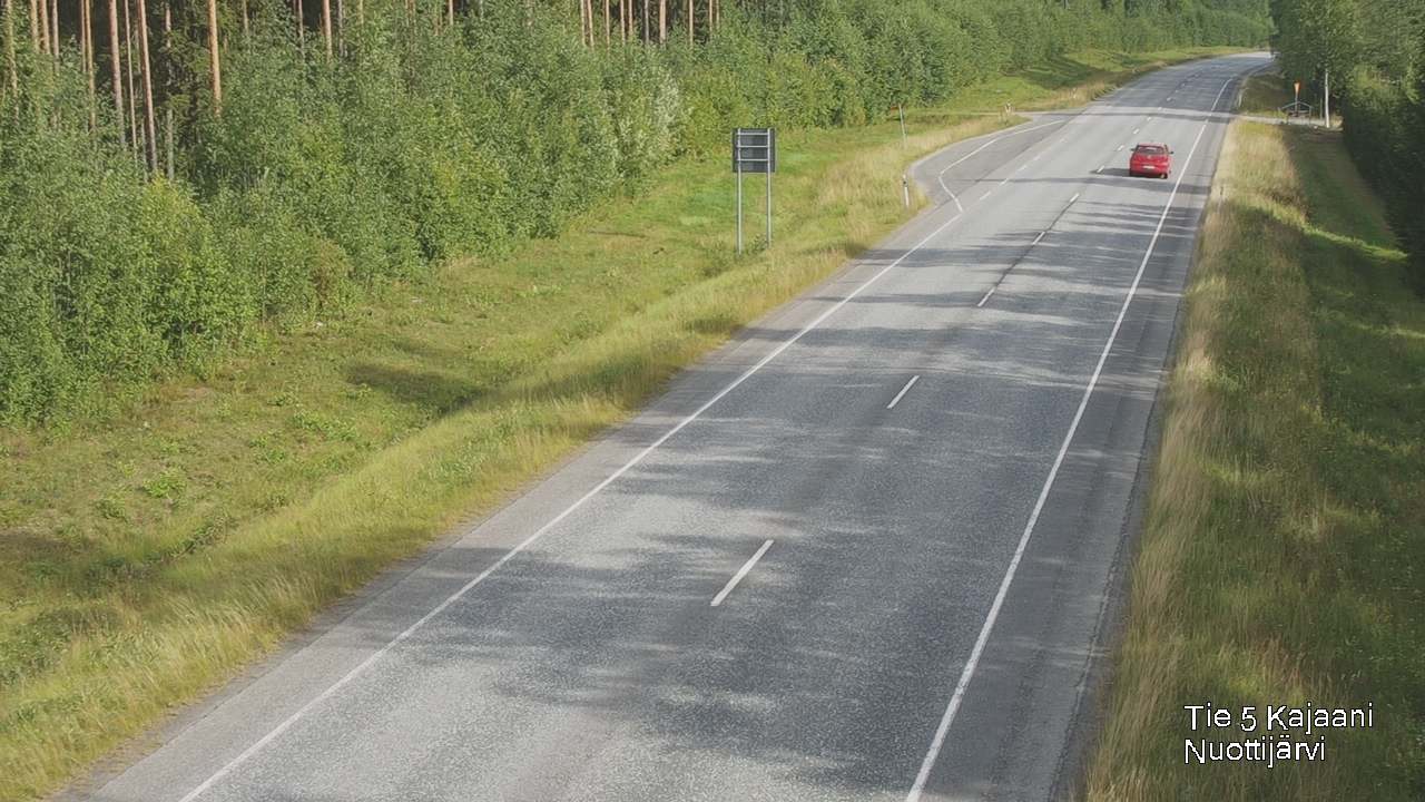 Weather Camera Image Road 5 Kajaani, Nuottijärvi, Kajaani, Kainuu