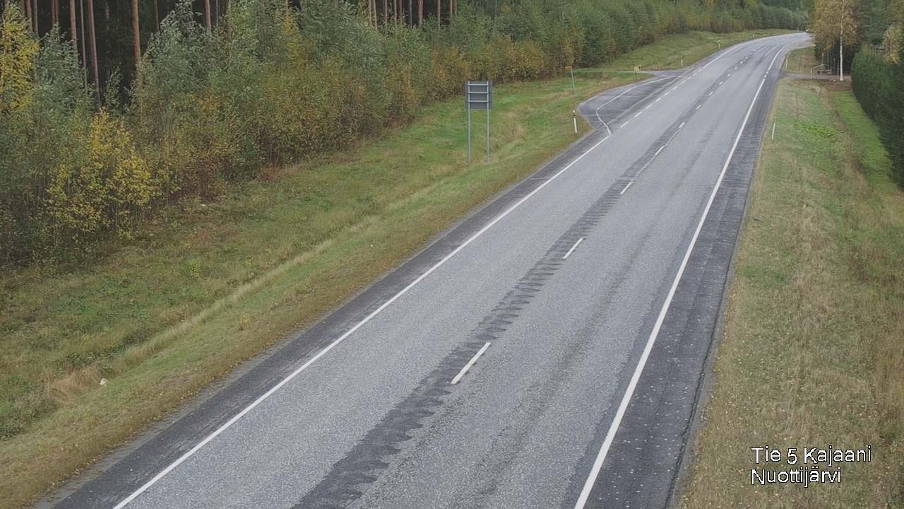 Weather Camera Image Väg 5 Kajaani, Nuottijärvi, Kajaani, Kainuu