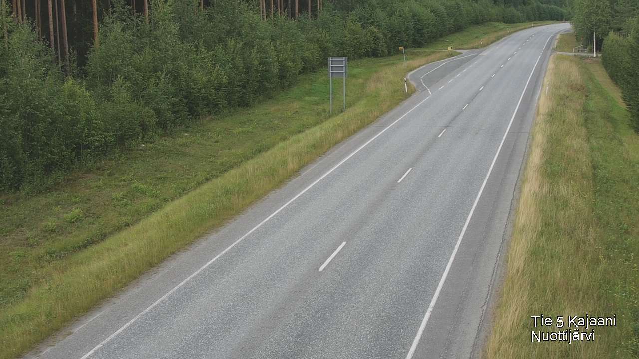 Weather Camera Image Road 5 Kajaani, Nuottijärvi, Kajaani, Kainuu
