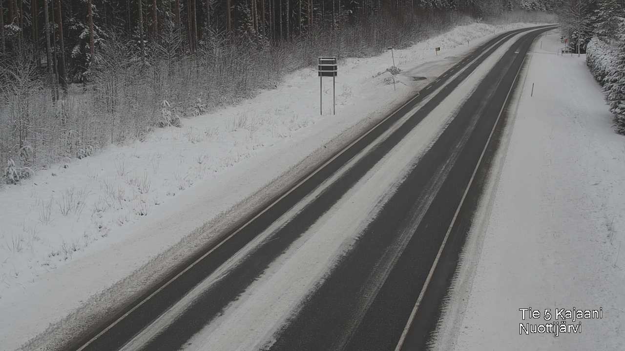 Weather Camera Image Väg 5 Kajaani, Nuottijärvi, Kajaani, Kainuu