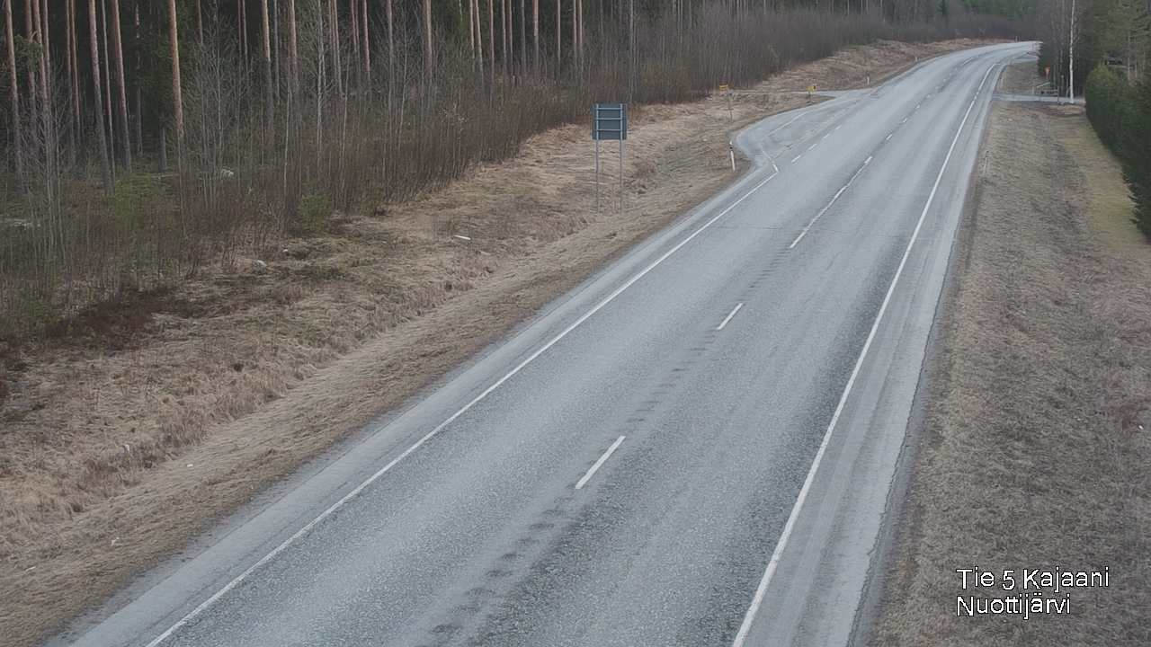 Weather Camera Image Väg 5 Kajaani, Nuottijärvi, Kajaani, Kainuu