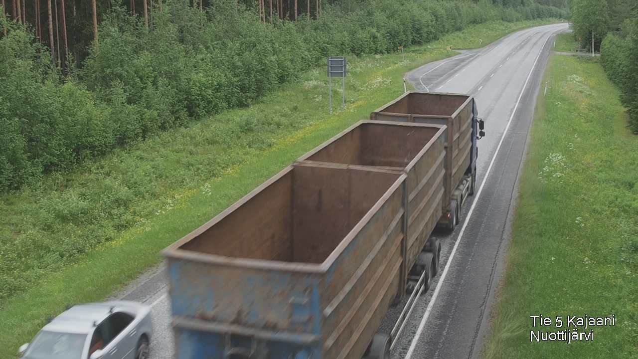 Weather Camera Image Väg 5 Kajaani, Nuottijärvi, Kajaani, Kainuu