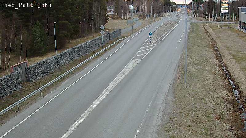 Weather Camera Image Väg 8 Raahe, Pattijoki, Raahe, Pohjois-Pohjanmaa