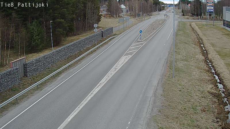 Weather Camera Image Väg 8 Raahe, Pattijoki, Raahe, Pohjois-Pohjanmaa