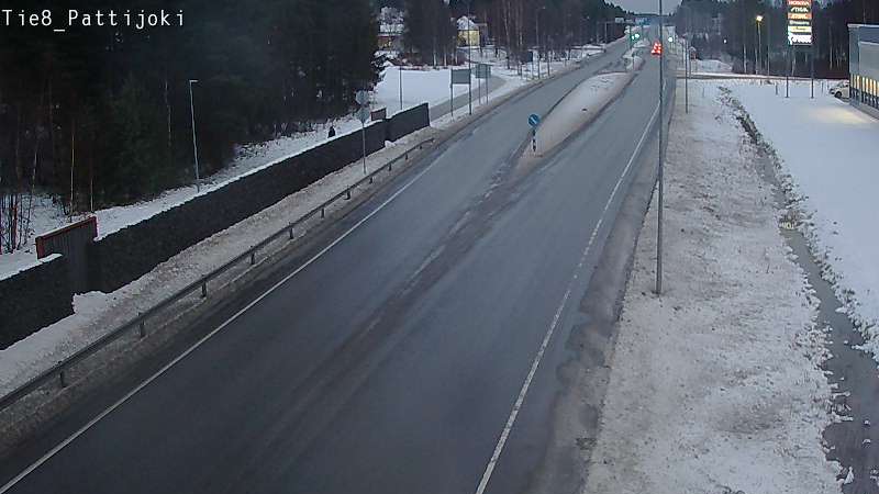 Weather Camera Image Väg 8 Raahe, Pattijoki, Raahe, Pohjois-Pohjanmaa