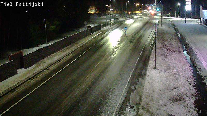 Weather Camera Image Väg 8 Raahe, Pattijoki, Raahe, Pohjois-Pohjanmaa