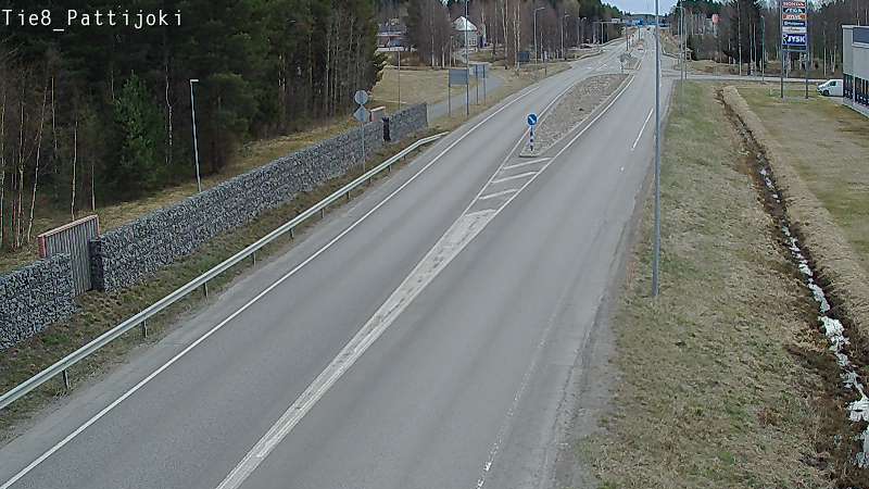Weather Camera Image Väg 8 Raahe, Pattijoki, Raahe, Pohjois-Pohjanmaa