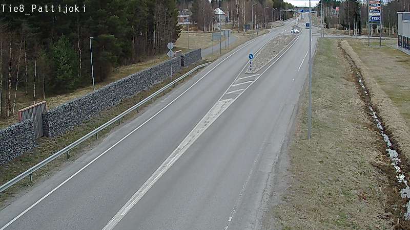 Weather Camera Image Väg 8 Raahe, Pattijoki, Raahe, Pohjois-Pohjanmaa