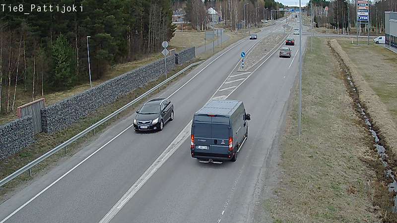 Weather Camera Image Väg 8 Raahe, Pattijoki, Raahe, Pohjois-Pohjanmaa