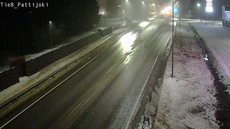Weather Camera Image Väg 8 Raahe, Pattijoki, Raahe, Pohjois-Pohjanmaa