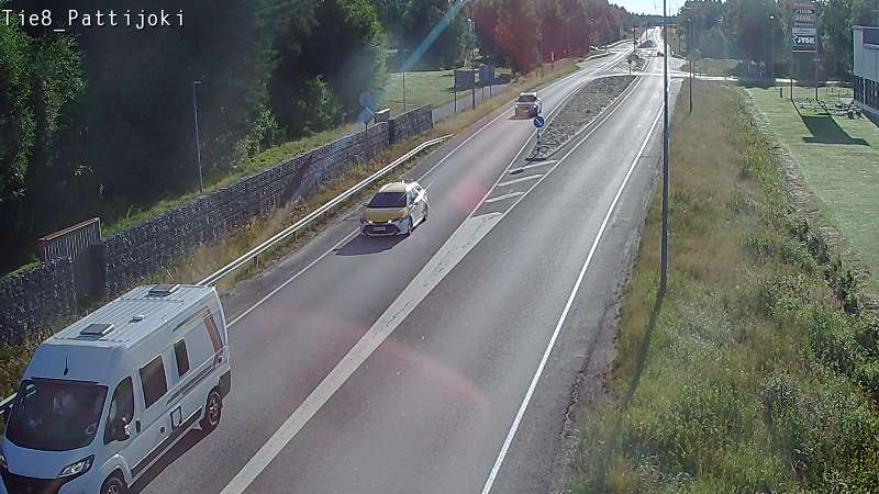 Weather Camera Image Road 8 Raahe, Pattijoki, Raahe, Pohjois-Pohjanmaa