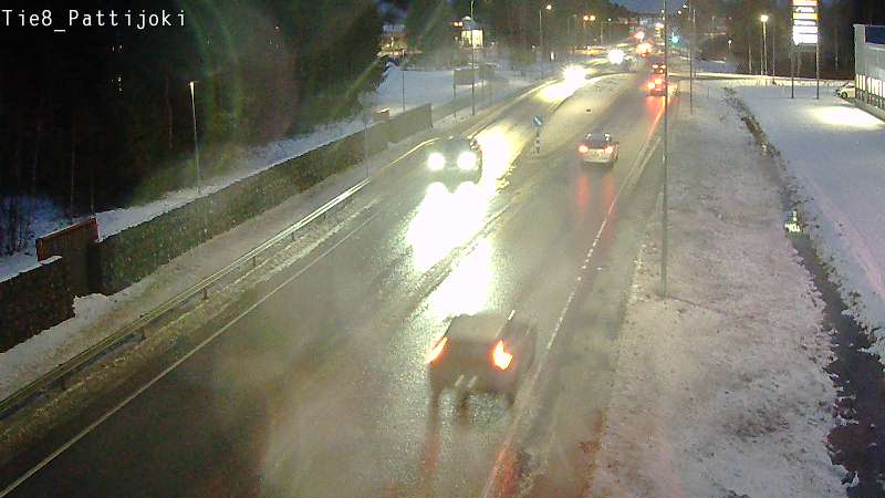 Weather Camera Image Väg 8 Raahe, Pattijoki, Raahe, Pohjois-Pohjanmaa