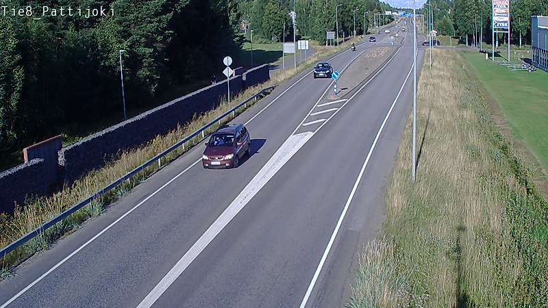 Weather Camera Image Road 8 Raahe, Pattijoki, Raahe, Pohjois-Pohjanmaa