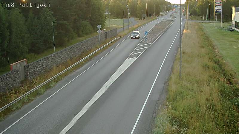 Weather Camera Image Road 8 Raahe, Pattijoki, Raahe, Pohjois-Pohjanmaa